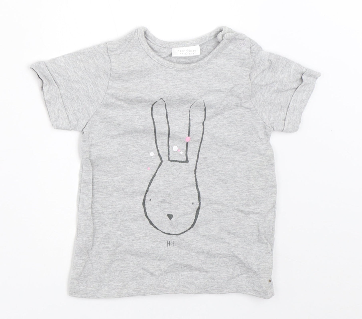 NEXT Girls Grey   Basic T-Shirt Size 3-6 Months