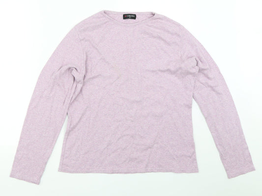 BM Collection Womens Purple   Basic T-Shirt Size M