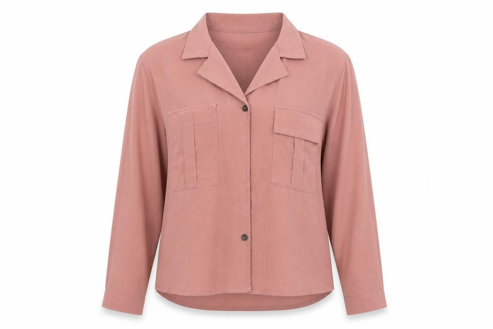 SheIn Womens Pink   Basic Button-Up Size M