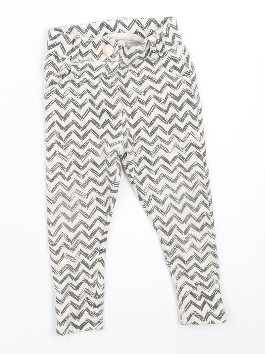 TU Girls Ivory   Capri Trousers Size 12-18 Months