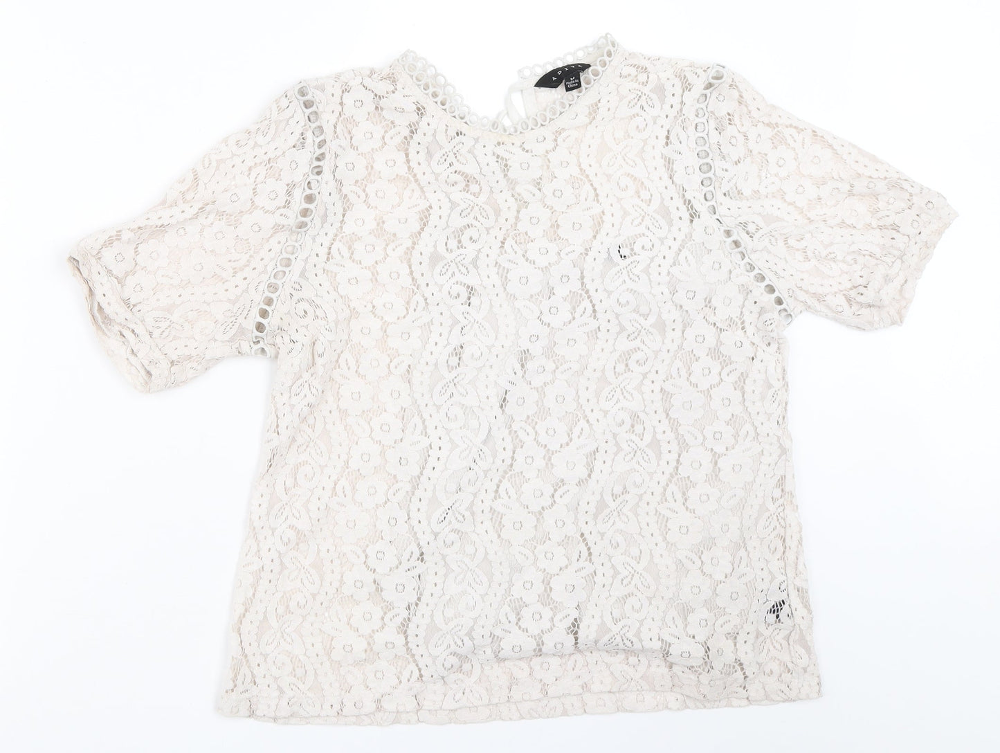 ADIVA Womens Ivory   Basic Blouse Size M