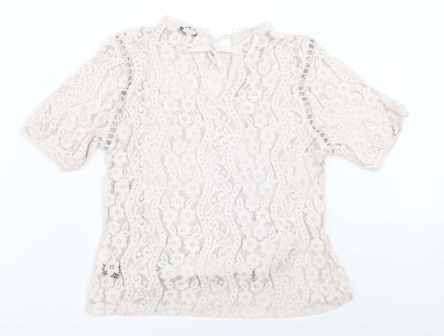 ADIVA Womens Ivory   Basic Blouse Size M