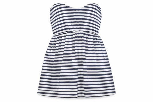 INSIDE Womens Blue Striped  Basic T-Shirt Size L