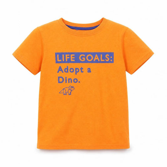 George Girls Orange   Basic T-Shirt Size 5-6 Years