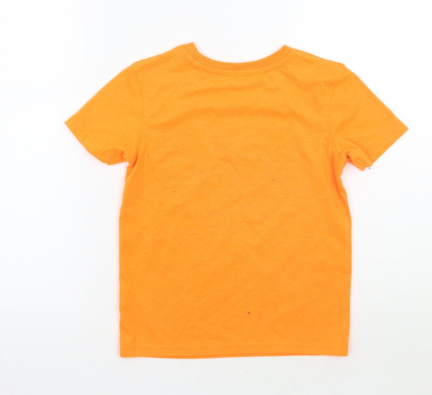 George Girls Orange   Basic T-Shirt Size 5-6 Years