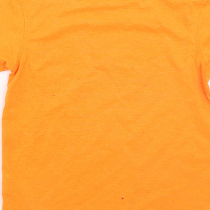 George Girls Orange   Basic T-Shirt Size 5-6 Years