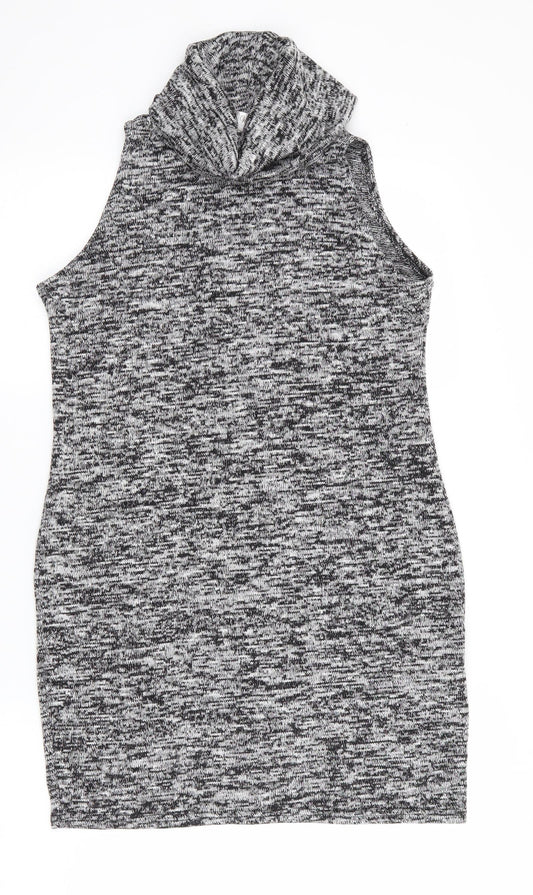 Voulez-Vous Womens Black   Jumper Dress  Size M  - White