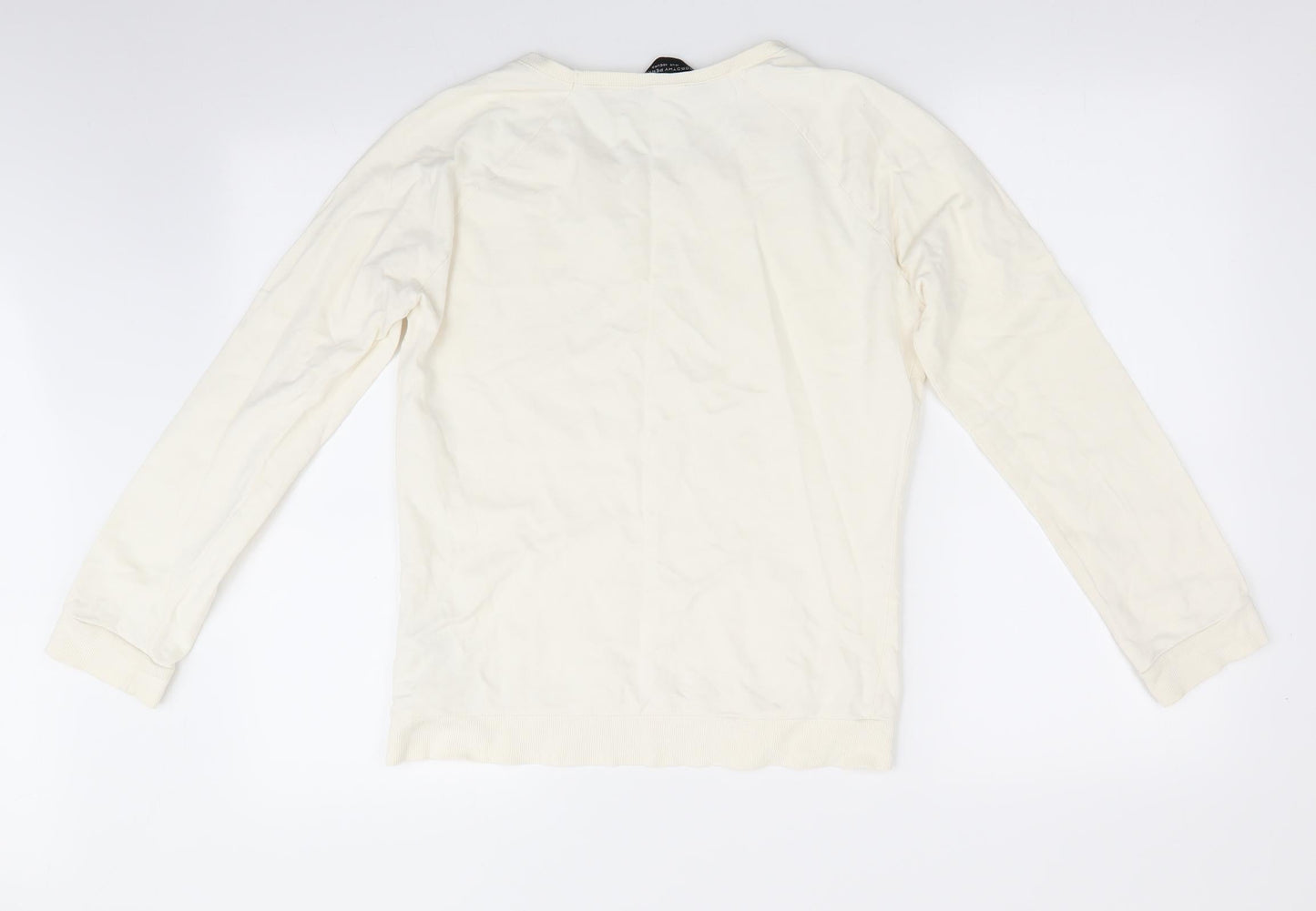 Dorothy Perkins Womens Ivory   Pullover Jumper Size 12  - Lace inset on shoulders