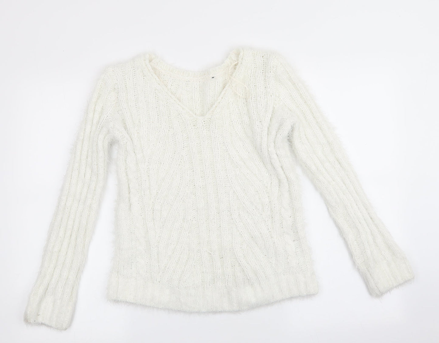 Marks and Spencer Womens Ivory   Pullover Jumper Size XS