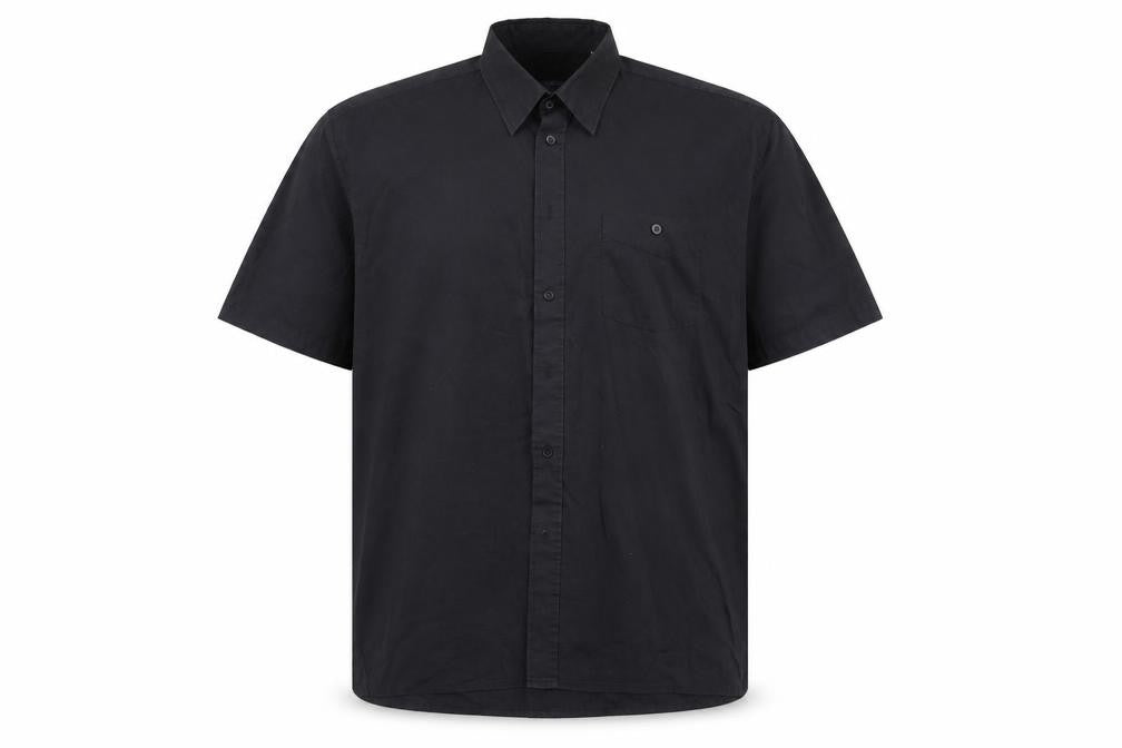 Lorenzzo Mens Black    Button-Up Size XL