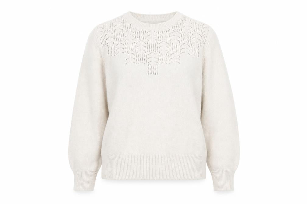 Peacocks Womens Ivory   Pullover Jumper Size M  - Pale Oatmeal Colour