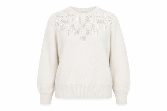 Peacocks Womens Ivory   Pullover Jumper Size M  - Pale Oatmeal Colour