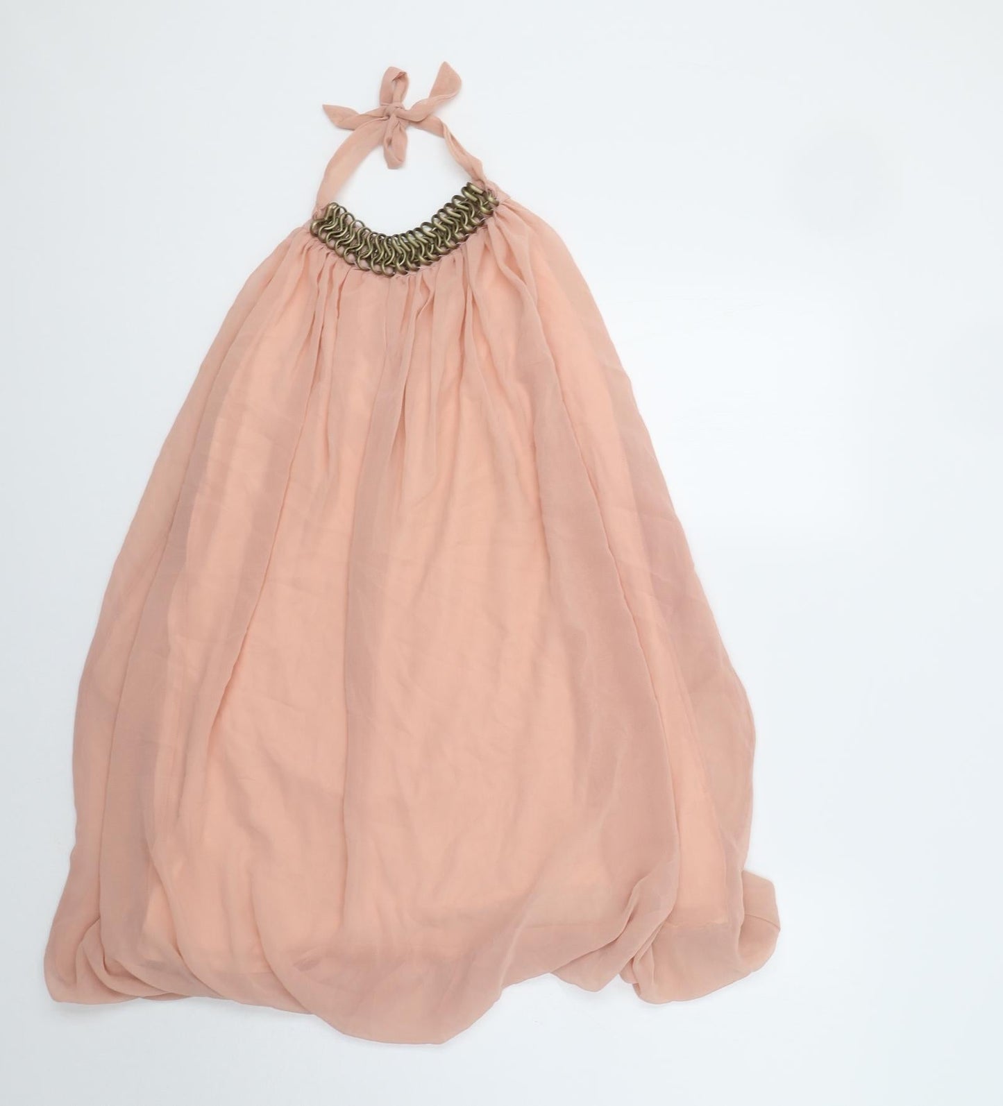 Fashion Union Womens Pink   Tunic Tank Size M  - Embellished Collar