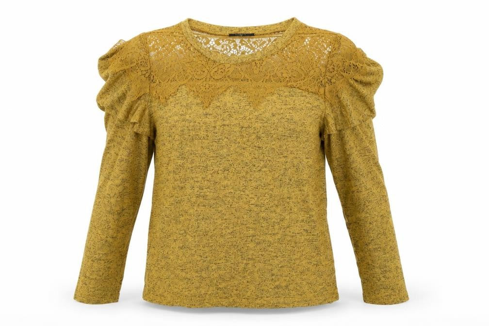Klass Womens Yellow   Pullover Jumper Size M