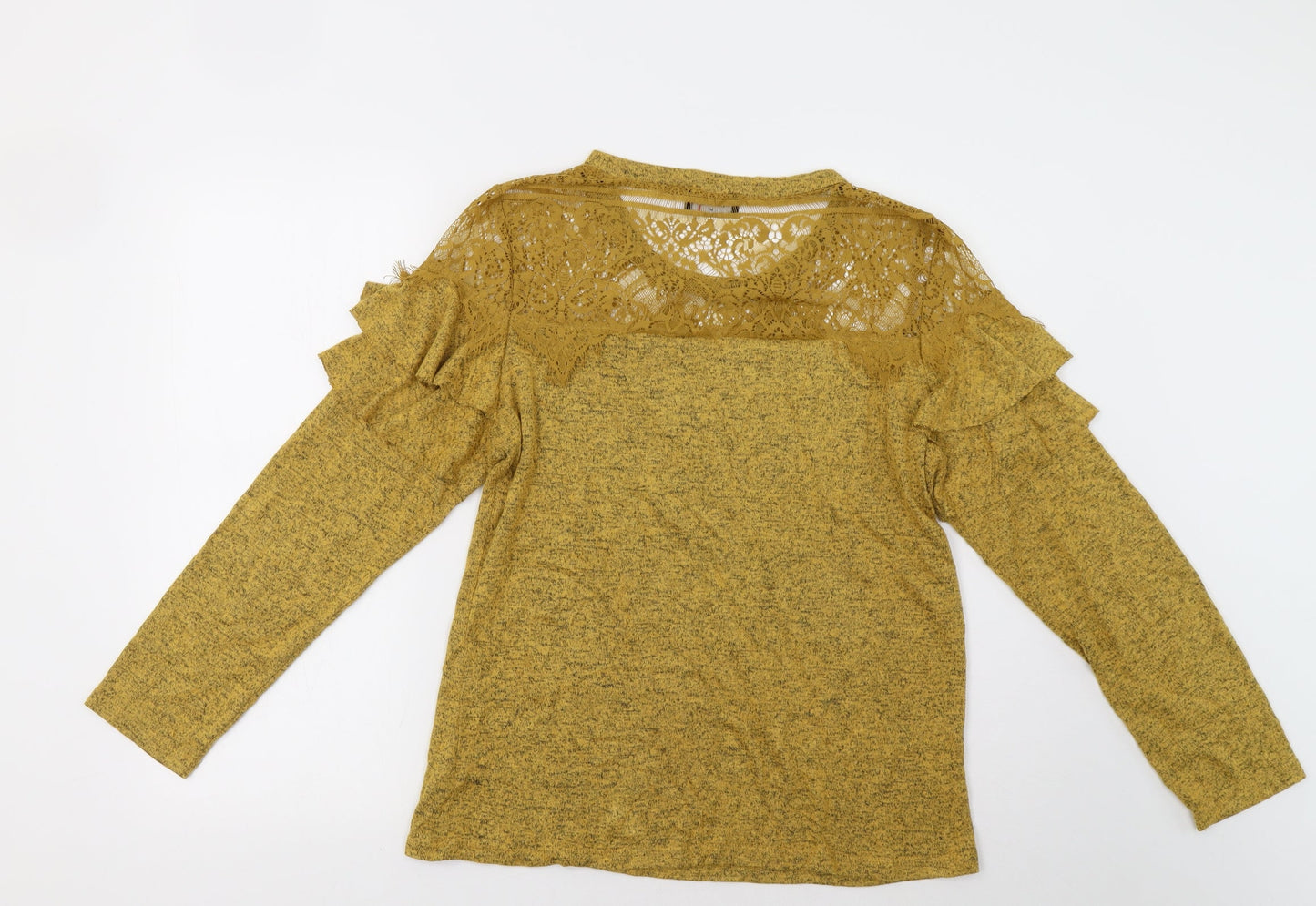 Klass Womens Yellow   Pullover Jumper Size M