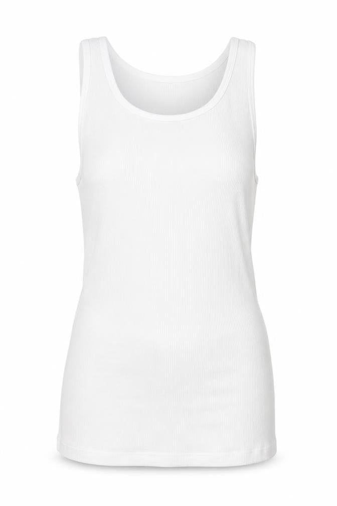 Preworn Womens White   Basic Tank Size XL