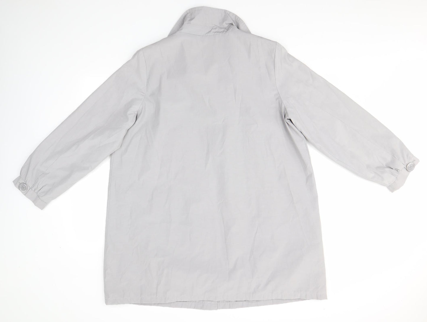 Casual Comfort Womens Grey   Overcoat Coat Size 16