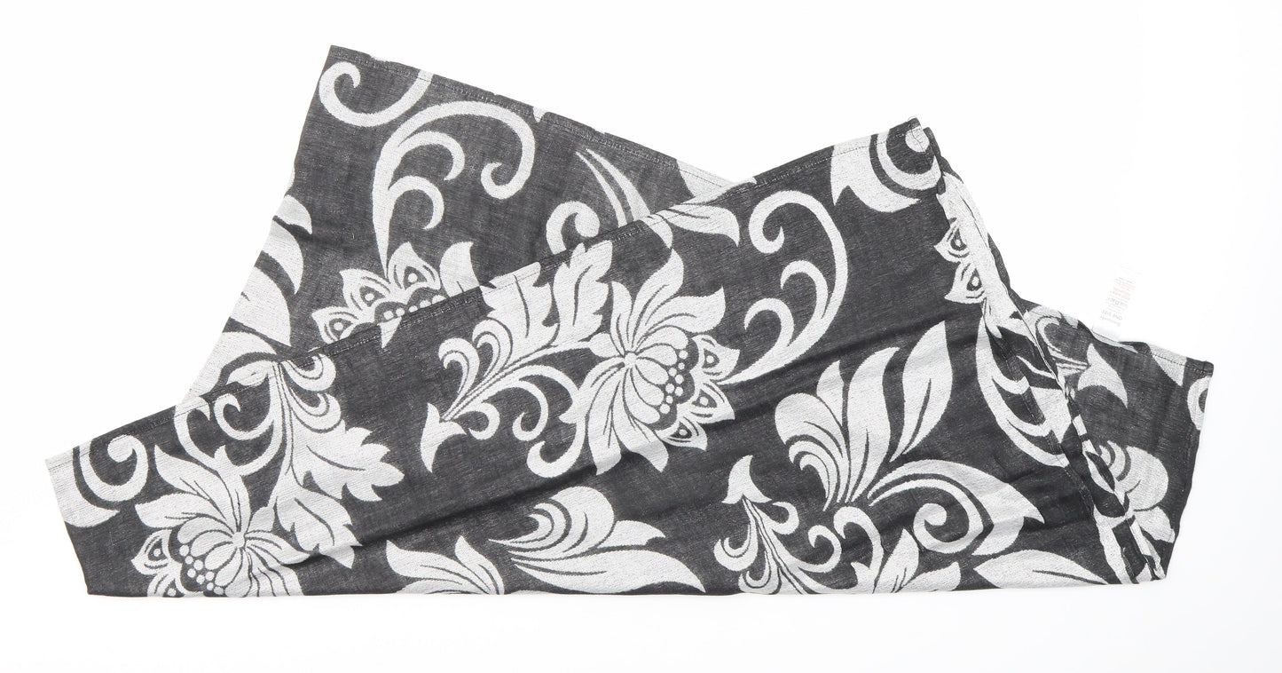 Bonmarché Unisex Silver Floral   Scarf