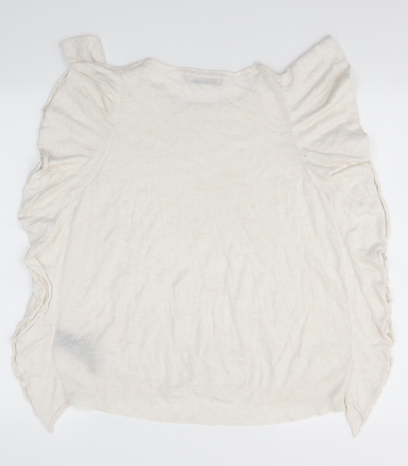 Zara Knit Womens Ivory   Basic Blouse Size M