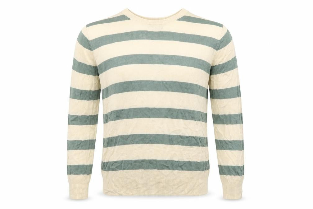 Mix Mens Multicoloured Striped  Pullover Jumper Size L