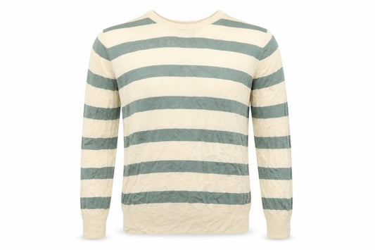 Mix Mens Multicoloured Striped  Pullover Jumper Size L