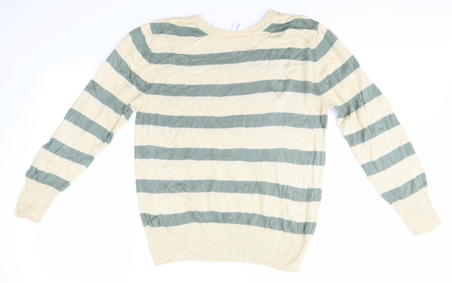 Mix Mens Multicoloured Striped  Pullover Jumper Size L