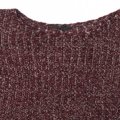 Preloved Topshop Womens Brown   Pullover Jumper Size 8 - Detail