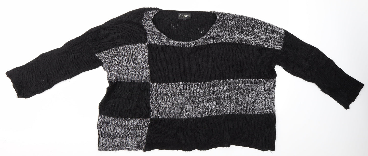 Capri Womens Black   Pullover Jumper Size S