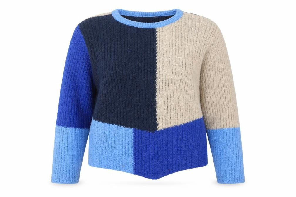 Fransa Womens Multicoloured   Pullover Jumper Size L