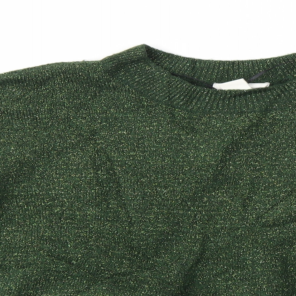 H&M Womens Green   Pullover Jumper Size S