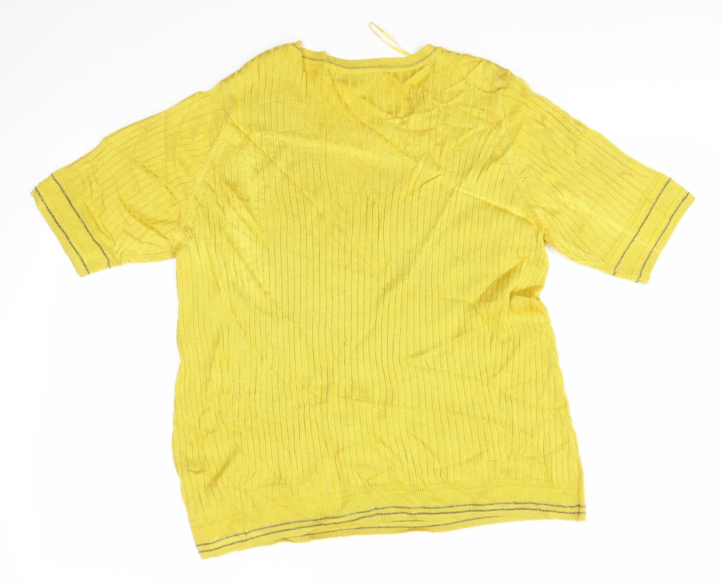 M&S Womens Yellow   Basic Blouse Size 20