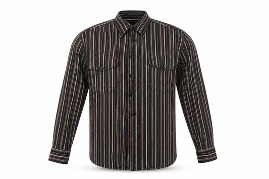 Figaretti Mens Brown    Button-Up Size L