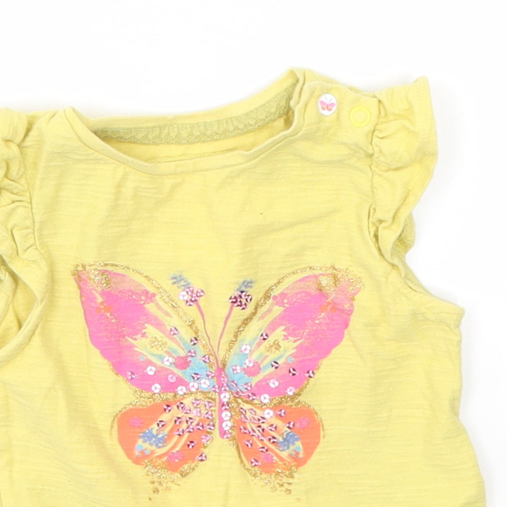 Mothercare Baby Yellow   Basic Blouse Size 9-12 Months