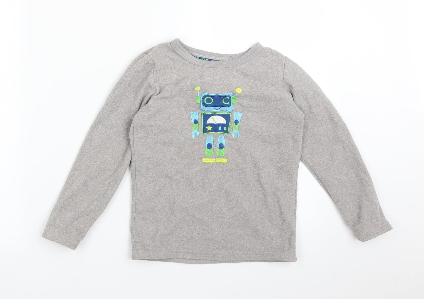 Primark Boys Grey   Pullover Sweatshirt Size 6-7 Years  - ROBOT