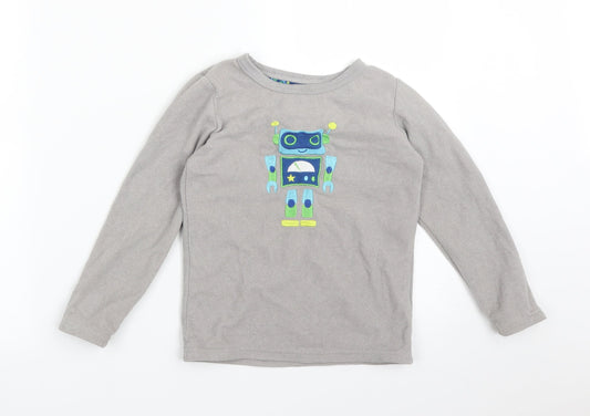 Primark Boys Grey   Pullover Sweatshirt Size 6-7 Years  - ROBOT