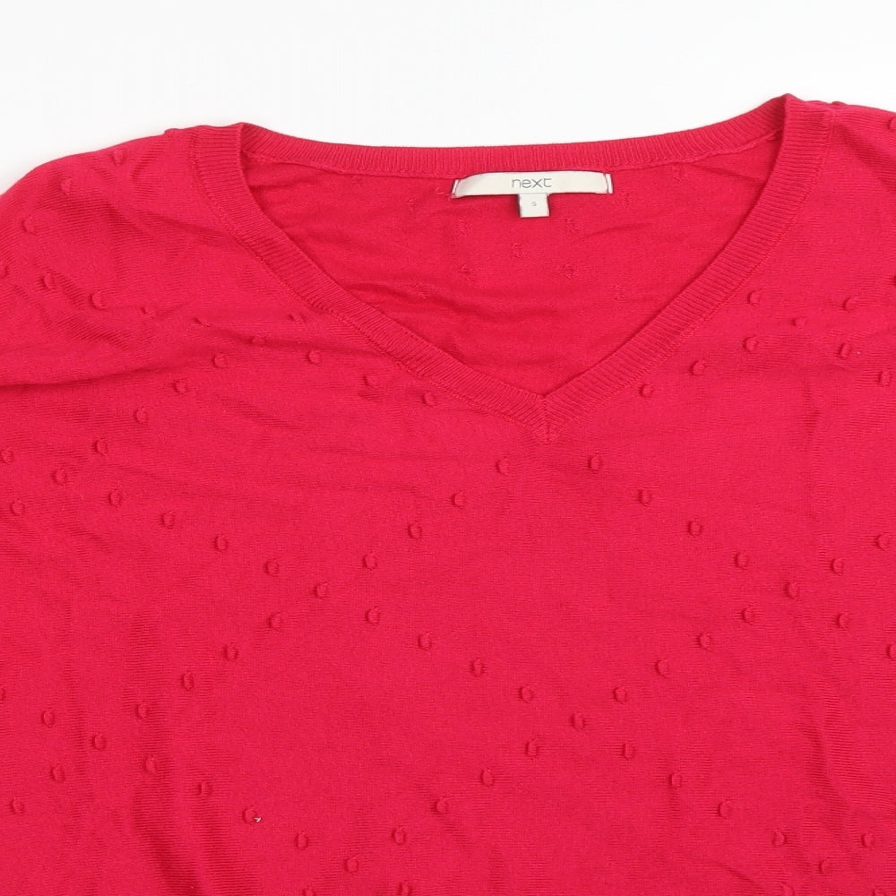 NEXT Womens Pink Polka Dot  Basic T-Shirt Size S