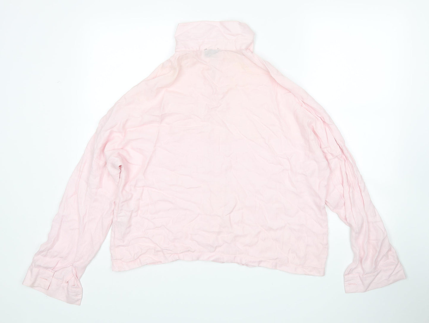 Topshop Womens Pink   Basic Button-Up Size 14