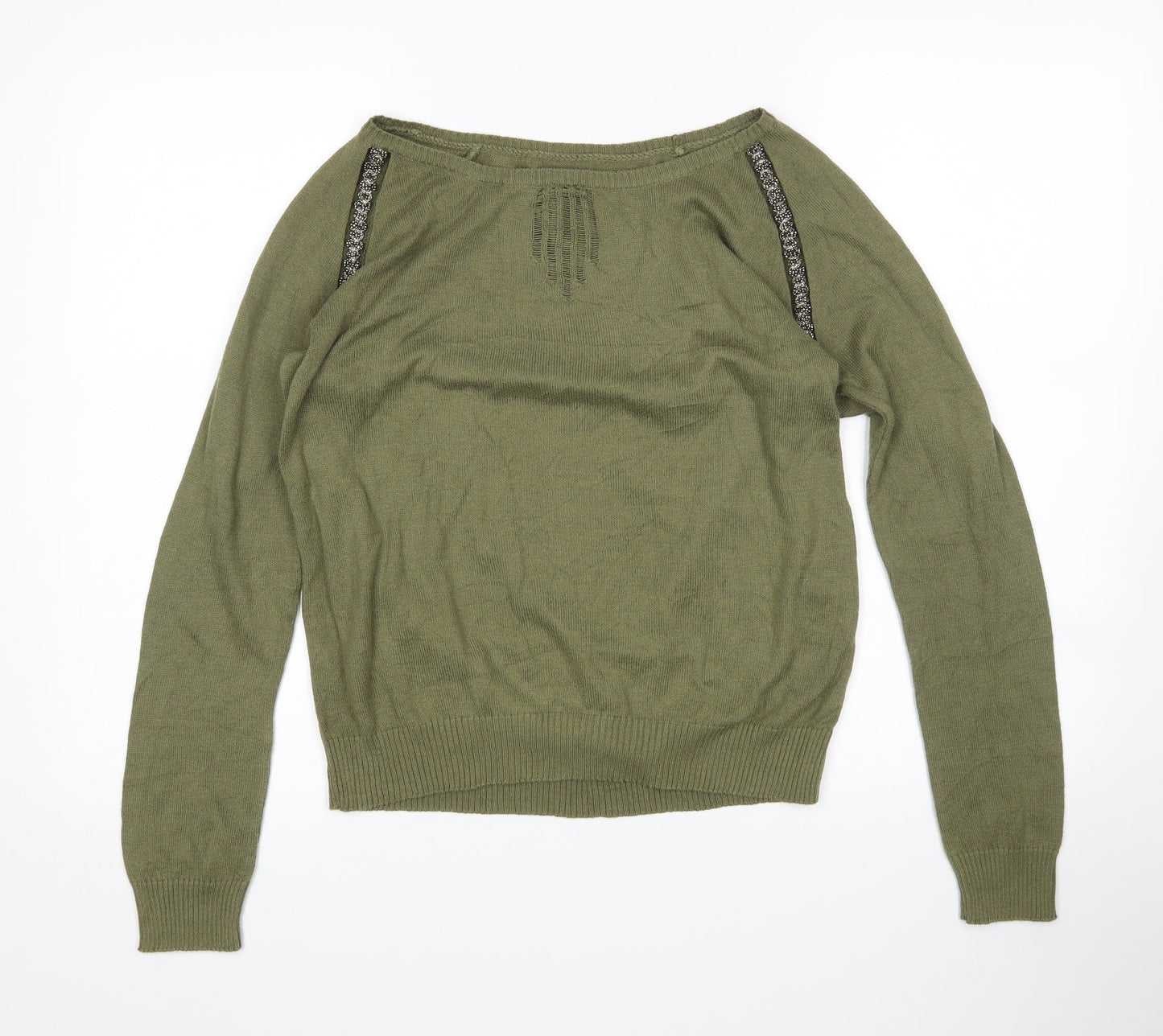 Preworn Womens Green   Pullover Jumper Size 10