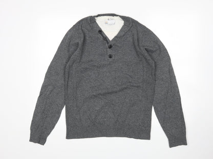Next Mens Grey   Pullover Jumper Size S
