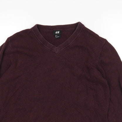 H&M Mens Purple   Pullover Jumper Size S
