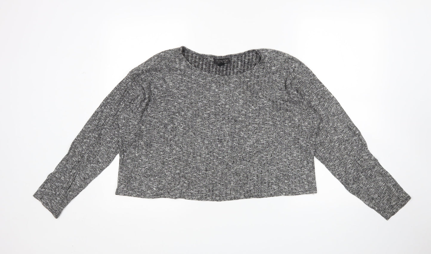 Topshop Womens Grey   Pullover Jumper Size 8