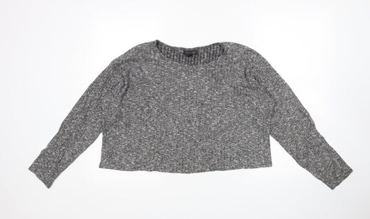 Topshop Womens Grey   Pullover Jumper Size 8