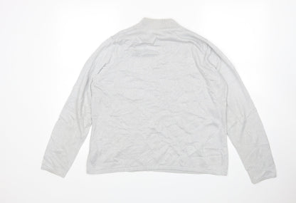 Bonmarché Womens Silver Pullover Jumper Size M