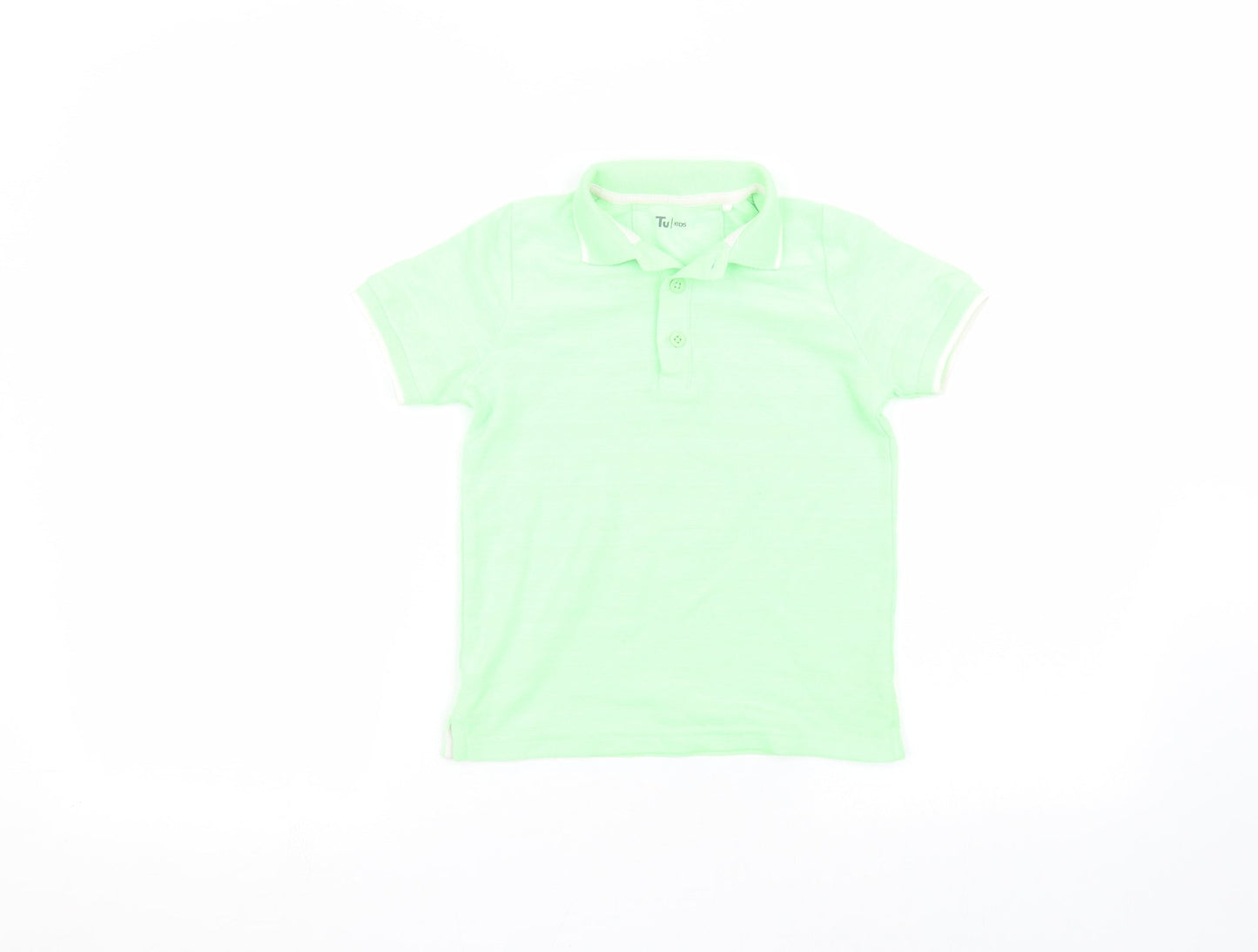 TU Boys Green   Basic Polo Size 5 Years