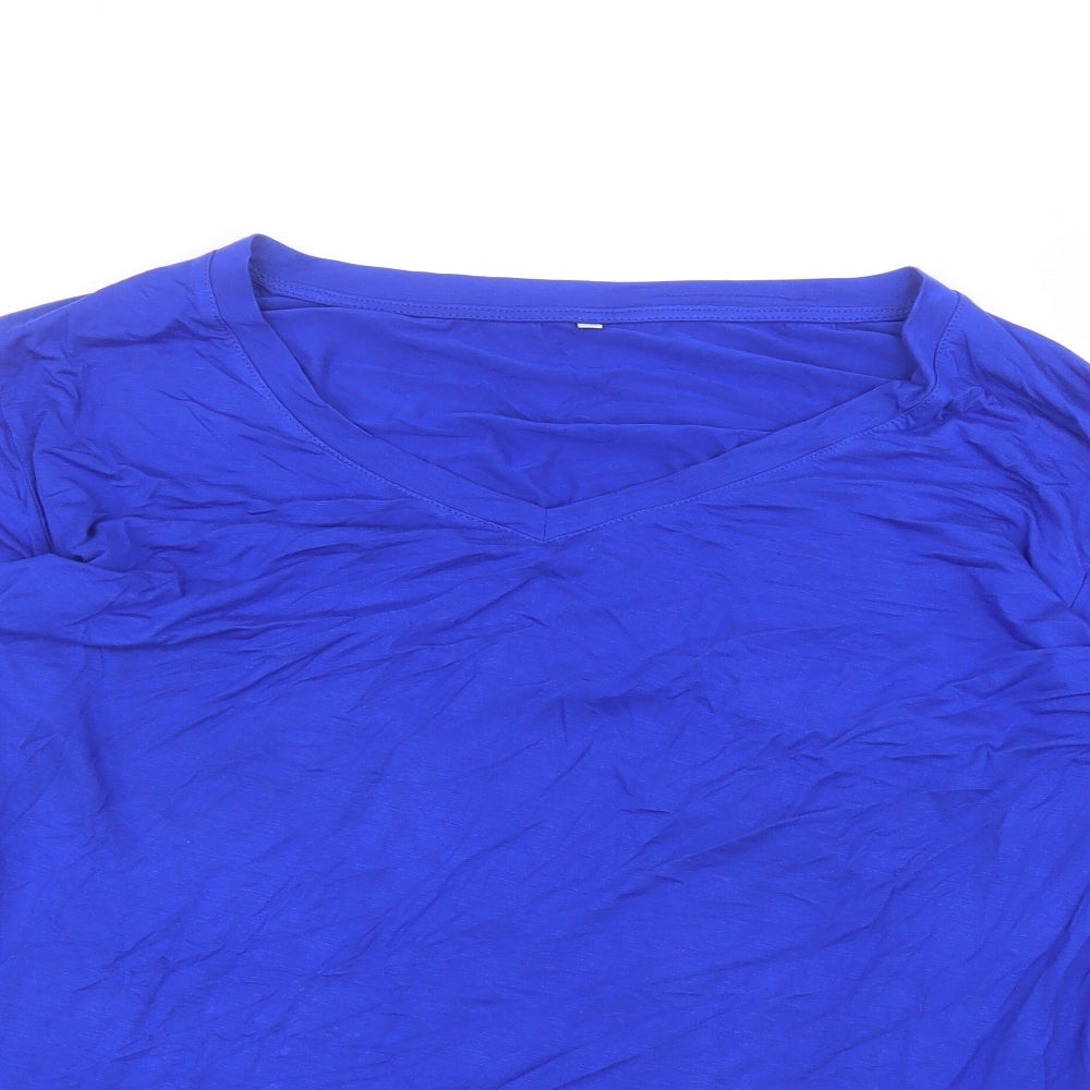 Preworn Womens Blue   Basic T-Shirt Size 2XL
