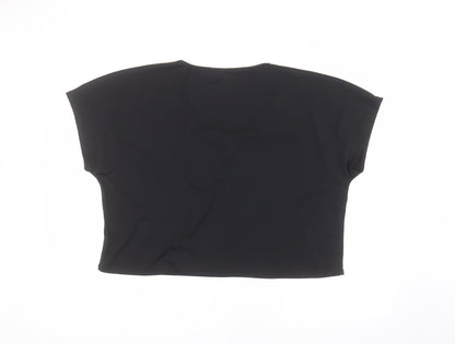 Matalan Womens Black   Basic T-Shirt Size L