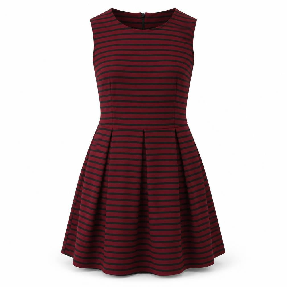 DOLLS Womens Purple Striped  A-Line  Size S