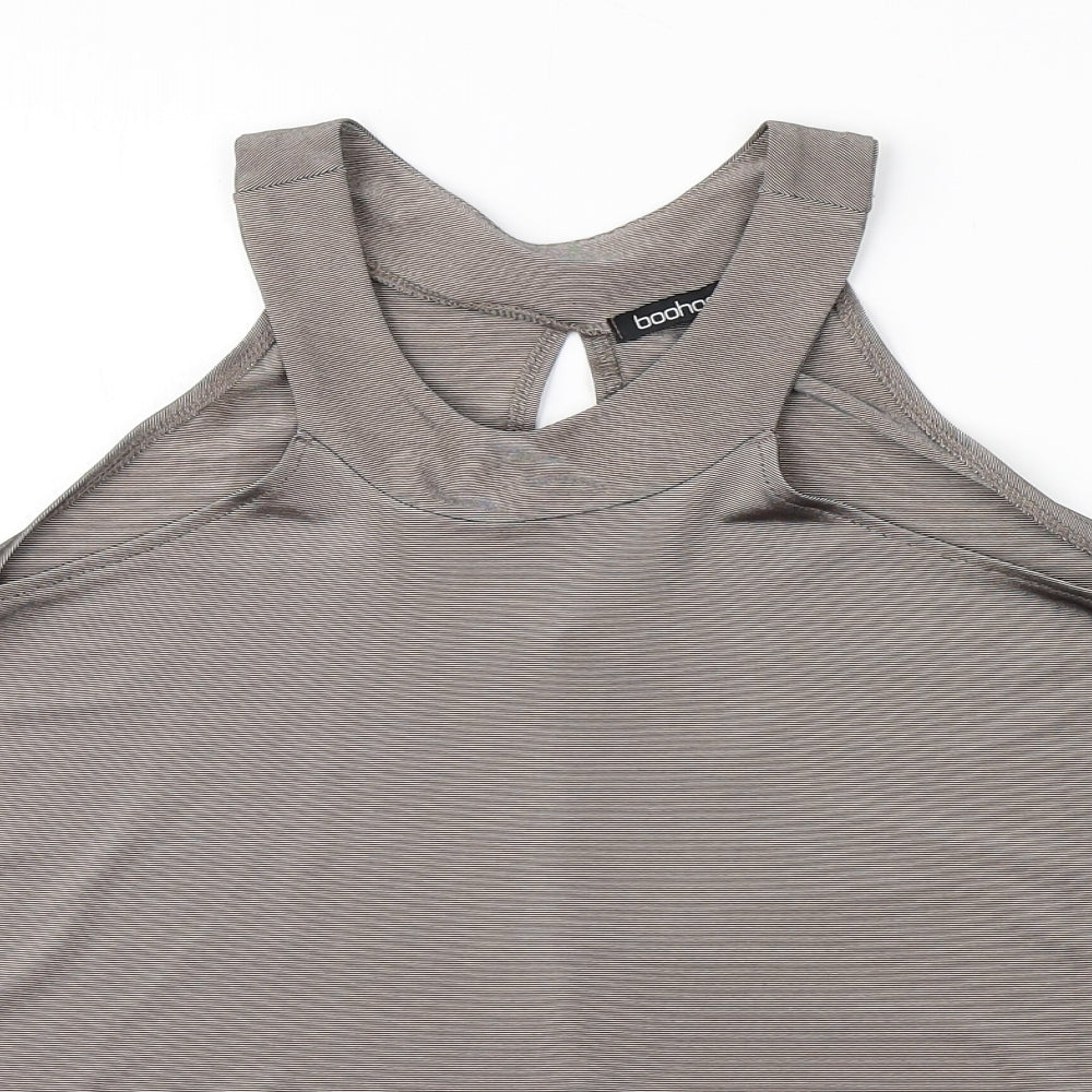 Boohoo Womens Grey   Basic Tank Size 8