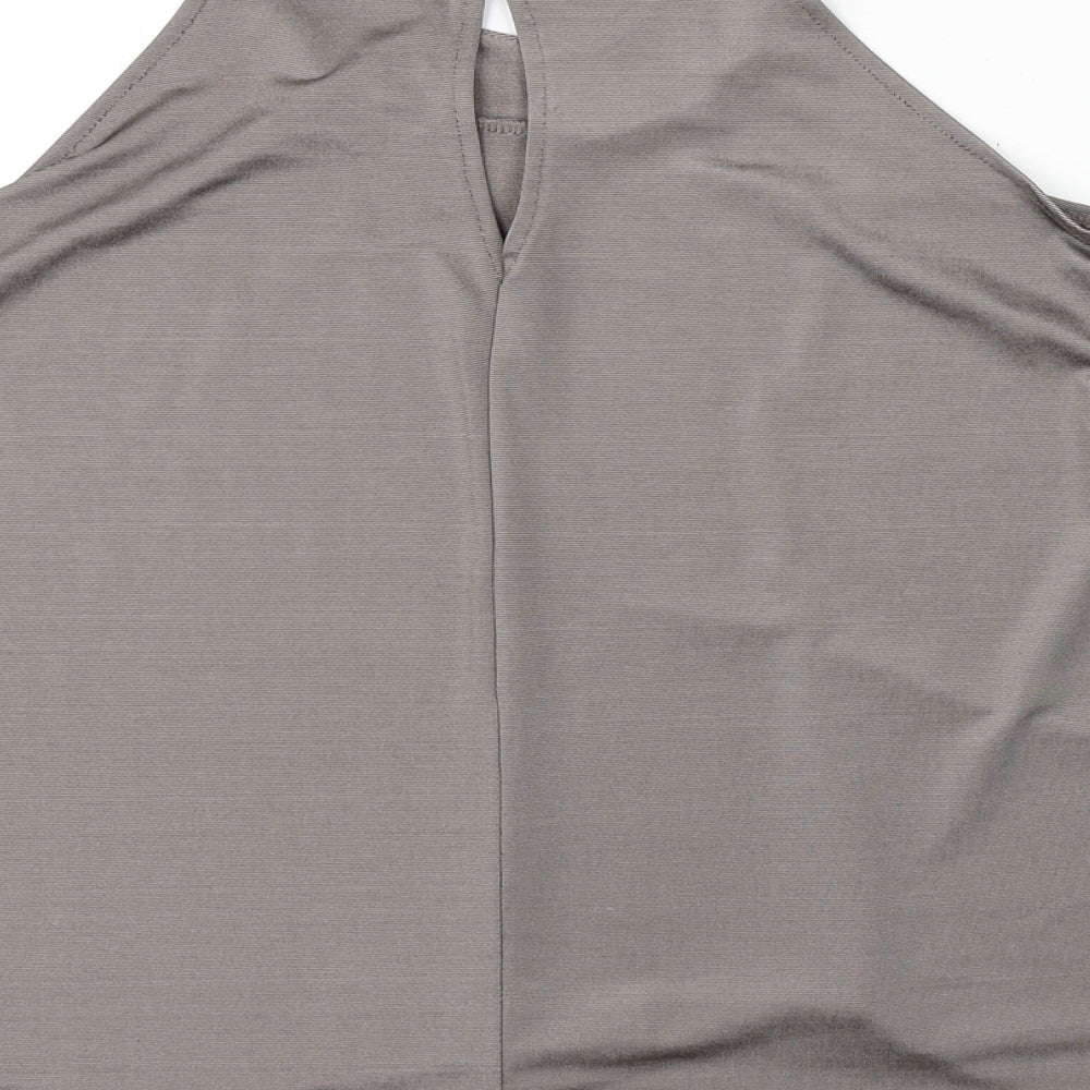 Boohoo Womens Grey   Basic Tank Size 8