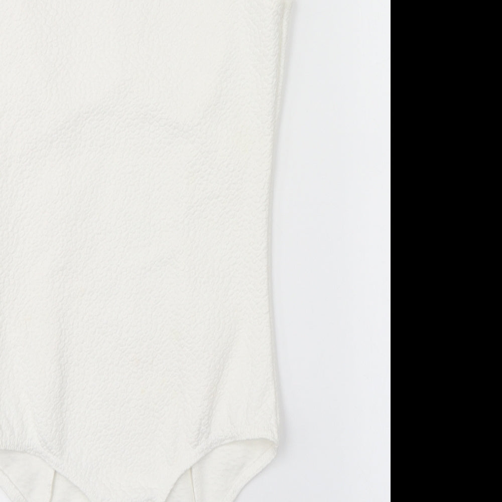 Missguided Womens White   Unitard One-Piece Size 8